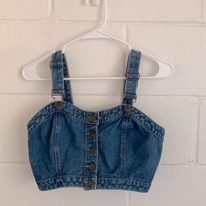 Jeans crop top - Small